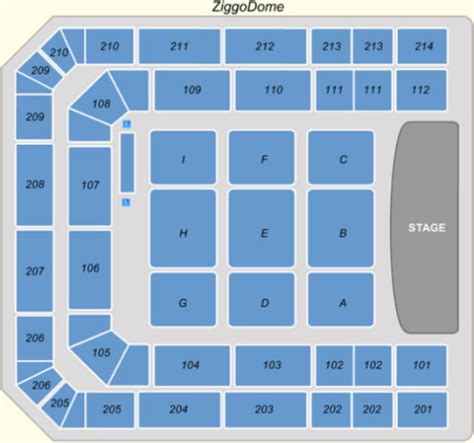 ziggo dome amsterdam seating plan